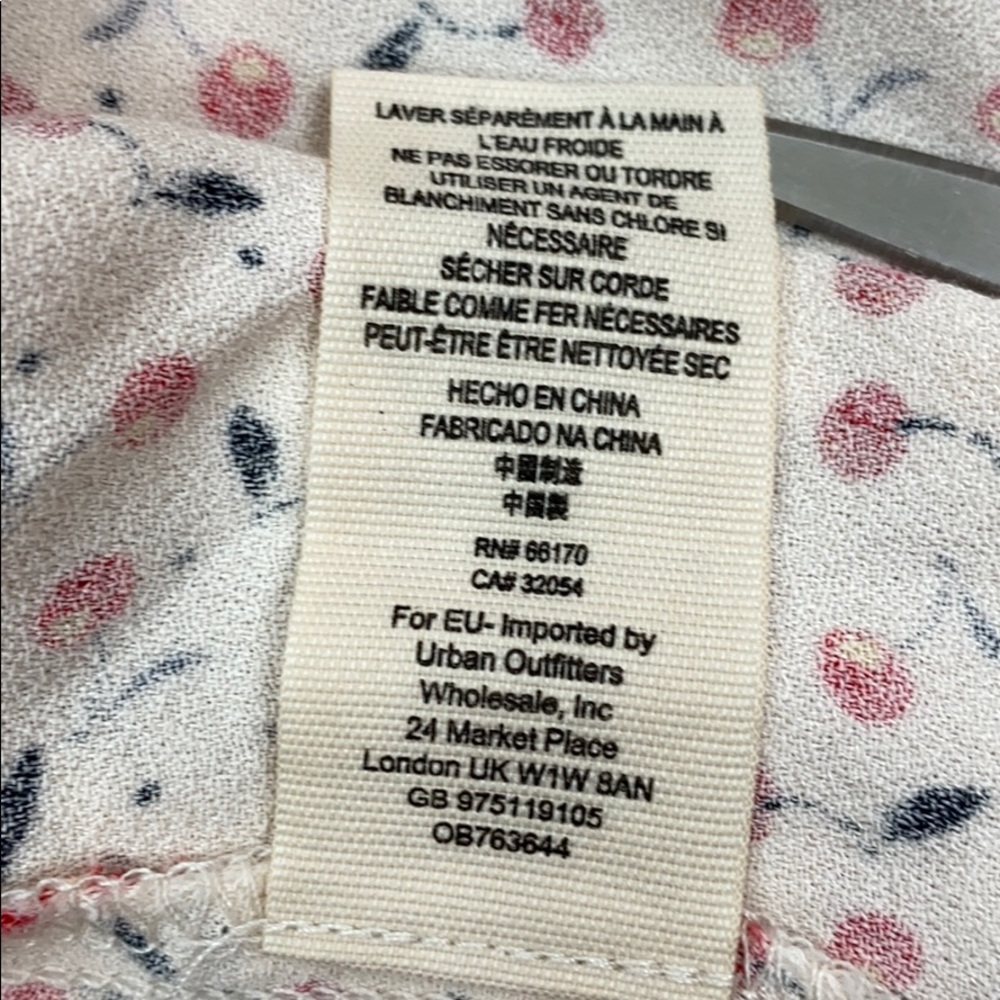 Free People Easy Peasy Printed Wide Leg Pant 8 New - Picture 4 of 5